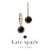 Kate Spade New York Jewelry | Kate Spade New York That Sparkle Pave Mini Hoop Earrings New W/ Box & Bag | Color: Black/Gold | Size: Os