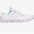 Converse Shoes | Converse Ctas Love The Progress Leather Sneakers Nwt | Color: Pink/White | Size: 9