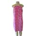 Athleta Dresses | Athleta Neon Pink Green Halter Dress W Built In Bra In Size Large | Color: Pink/White | Size: L