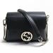 Gucci Bags | Gucci Black Leather Shoulder Bag (Pre-Owned) | Color: Black | Size: Os