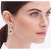 J. Crew Jewelry | J. Crew Crystal Drop Earring, Nwt | Color: Gold/White | Size: Os