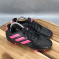 Adidas Shoes | Adidas Goletto Vii Fg Soccer Shoes Youth 3 Black Pink Lace Up Low Top | Color: Black/Pink | Size: 3g