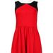 Jessica Simpson Dresses | *Jessica Simpson Contrast Shoulder Fit And Flare | Color: Black/Red | Size: 4