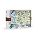 Xplorer Map 1000 Pieces Oregon Cardboard Jigsaw Puzzle - Educational Jigsaw Puzzle with Regional, National Parks, Tourist Spots, Landmarks for Adults, and Teens.