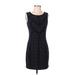 Calvin Klein Cocktail Dress - Sheath: Black Polka Dots Dresses - Women's Size 4