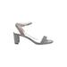 Pelle Moda Sandals: Gray Marled Shoes - Women's Size 8