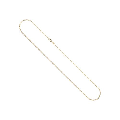 Goldkette JOBO Halsketten Gr. Gelbgold 333, Länge: 50 cm, goldfarben (gelbgold 333) Damen Figarokette 333 Gold diamantiert 1,7 mm 50 cm