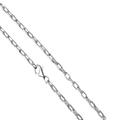 Collierkettchen VIVANCE "925/- Sterling Silber weiß Gliederkette 50 cm", weiß, Halsketten, Damen, 50cm, Silber 925 (Sterlingsilber), L: 50cm B: 3.0mm, glitzernd, B:3.0mm