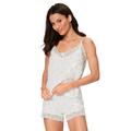 Shorty S.OLIVER Gr. 36/38, rosa (ecru, gemustert) Damen Homewear-Sets Pyjamas