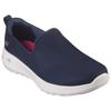 Slip-On Sneaker SKECHERS "GO WALK JOY-AURORA", Damen, Gr. 43, blau (navy, weiß), Textil, sportlich, Schuhe, Freizeitschuh, Schlupfschuh, Trainingsschuh in veganer Verarbeitung