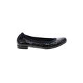 Stuart Weitzman Flats: Slip-on Chunky Heel Casual Black Shoes - Women's Size 8 - Round Toe