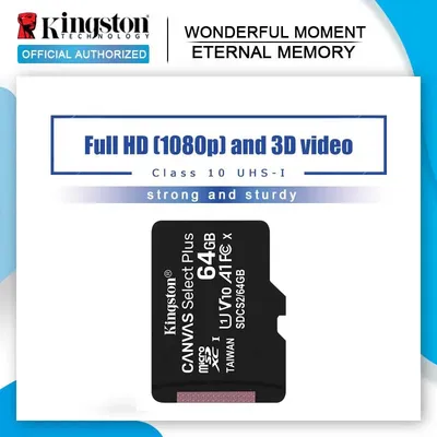 Kingston mini carte mémoire 256GB C10 Micro carte SD 16GB 32GB 64GB 128GB classe 10 U1 Flash TF
