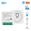 Tuya WiFi Mini Smart Switch Commutateurs sans fil bidirectionnels Moniteur d'alimentation