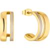 s.Oliver Creolen Edelstahl One Size Damen