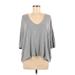 Forever 21 Short Sleeve T-Shirt: Gray Tops - Women's Size Medium