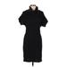 Calvin Klein Casual Dress - Sweater Dress: Black Marled Dresses - Women's Size Medium