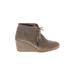 TOMS Ankle Boots: Gray Solid Shoes - Women's Size 7 1/2 - Almond Toe