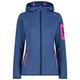 CMP - Women's Jacket Fix Hood Jacquard Knitted 3H19826 - Fleecejacke Gr 46 blau