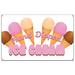 SignMission Hand Dipped Ice Cream Banner Plastic in White | 18 H x 48 W x 0.1 D in | Wayfair B-Hand Dipped Ice Cream19