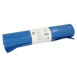 Papstar 25 Müllsäcke, LDPE 120 l 110 cm x 70 cm blau Image