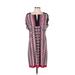 Laundry by Shelli Segal Casual Dress - Shift: Pink Print Dresses - Women's Size Medium