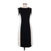 Talbots Casual Dress - Sheath: Black Color Block Dresses - Women's Size 2