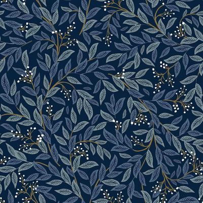 Rifle Paper Co.Willowberry Navy Peel and Stick Wallpaper