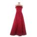 Urban Girl Nights Cocktail Dress - A-Line Strapless Sleeveless: Burgundy Dresses - Women's Size 9