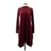Purejill Casual Dress - Sweater Dress: Burgundy Dresses - New - Women's Size Small