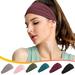 Women s Headbands Athletic Yoga Workout Sports Exercise Elastic Non Slip Sweatbands Women Summer Cloth Hair Bands Fitness Sport Supplies