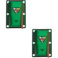 2 Sets of Mini Table Billiards Game Home Desktop Billiards Game Toy Pool Table Plaything Props