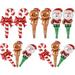 Christmas Aluminum Film Balloon Gifts for Stocking Stuffers Ornament Gingerbread Balloons Inflatable Toys Party Decor Santa