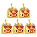 Bracelet Head Accessories DIY Charms Pendant Alloy Tiger Jewelry for Making Peach Blossom 5 Pcs