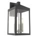 Three Light Outdoor Wall Lantern 8.25 inches Wide By 17.5 inches High-Scandinavian Gray Finish Bailey Street Home 218-Bel-3110456