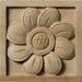 Ekena Millwork Medium Sunflower Rosette - Alder - Architectural Accent