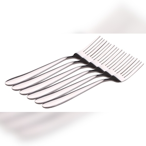 Lex Kuchengabel 6er Set Dessertgabel Edelstahl Besteck kleine Gabel Set Küchengabel : Kuchengabel 6er Set Image