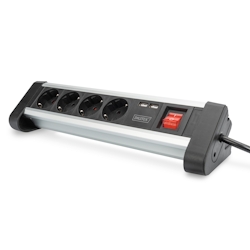 Digitus 4-fach Office-Steckdosenleiste mit 2x USB-Anschlüssen Image