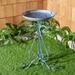 SAFAVIEH Ashlan Solid Rustic Outdoor Patio Bird Bath Antique Blue