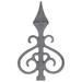 Wrought Iron Fence Trident Spear Deck Post Finials Outdoor Decorate Garden Decoration Border Lawn Decorations