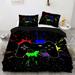 Modern Gamepad Bedding Set Boys Youth Video Game Controller Gaming Equipment Duvet Cover Decorative 3 Piece Duvet Cover With 2 Pillow Shams Full Size(No Comforter)