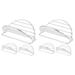 6 Pcs Chicken Rolls Holders Stainless Steel Taco Racks Restaurant Pancake Stands Kitchen Accessory