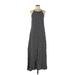 Forever 21 Casual Dress - Midi Halter Sleeveless: Black Polka Dots Dresses - Women's Size Medium