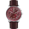 Chronograph ZEPPELIN "Zeppelin, LZ126 Los Angeles, 7614-6" Armbanduhren rot (weinrot) Herren Quarzuhren