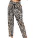 Free People Pants & Jumpsuits | Free People Nwt Women's Marfa Nights Xs Drawstring Black Beige Design Pants | Color: Black | Size: Xs