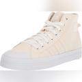 Adidas Shoes | Adidas Bravada Sneakers Mid High Tops In White And Cream | Color: Cream/White | Size: 10
