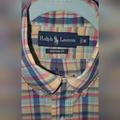 Ralph Lauren Shirts | Men's Ralph Lauren Short Sleeve Plaid Button Front Medium | Color: Blue/Yellow | Size: M