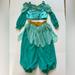 Disney Costumes | Disney Jasmine Two Piece Outfit Size 4 Xs Girls | Color: Green | Size: 4