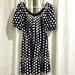 Madewell Dresses | Madewell Navy And White Textured Dress! | Color: Blue/Cream | Size: S