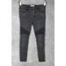 Free People Jeans | Free People Moto Ankle Zip Button Fly Skinny Jeans Womens Size 27 Faded Black | Color: Black | Size: 27