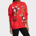 Disney Tops | Disney 100 Minnie Mouse Mickey Mouse Hoodie Sweatshirt Red Walt Disney World Med | Color: Black/Red | Size: M